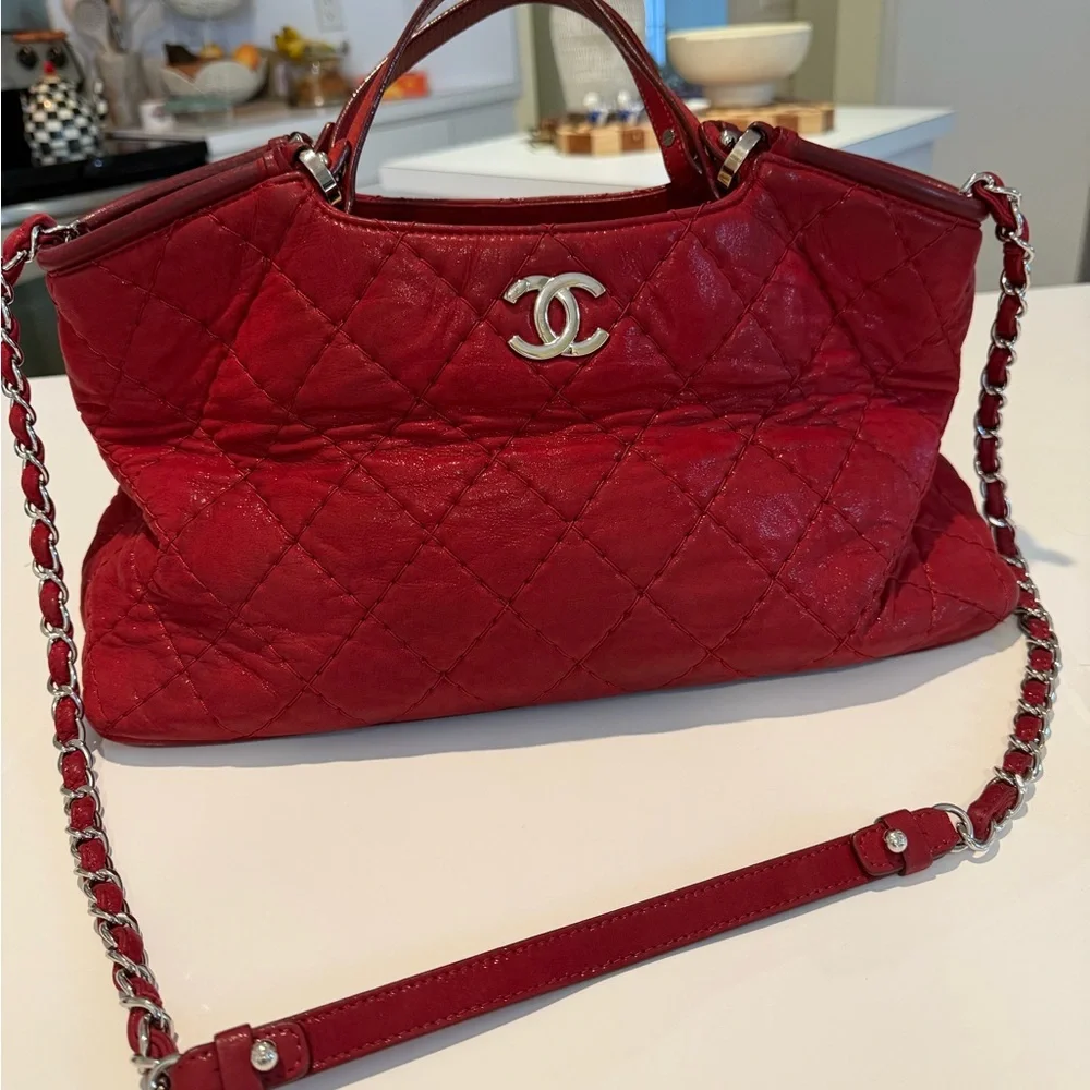Authentic RARE Iridescent Chanel Tote - Picture 1 of 13